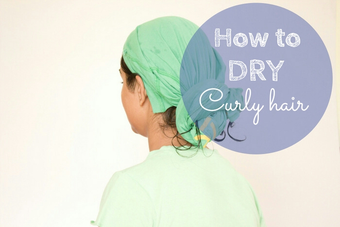 how to dry curly hair