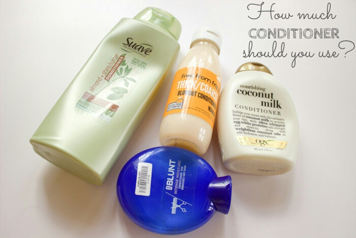 How much conditioner should you use? - image how-much-conditioner on https://www.curlsandbeautydiary.com