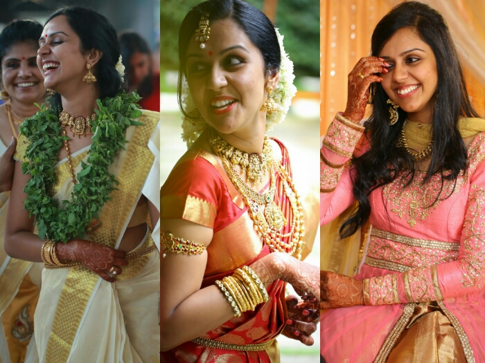 My Bridal ensemble - Kerala Hindu / South Indian style - CurlsandBeautyDiary