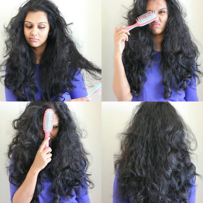 Do not brush curly or wavy hair