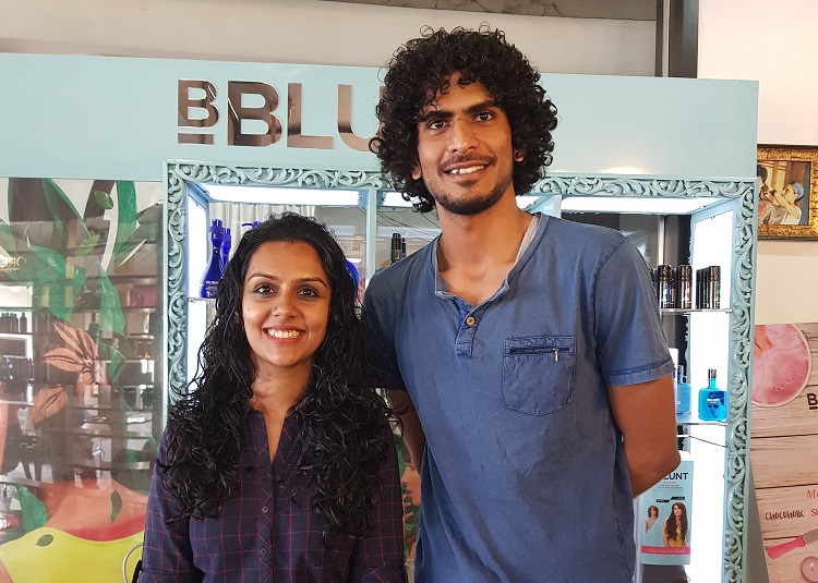 My Curly Haircut at BBlunt Bangalore(Magrath Road) with Shafad -  CurlsandBeautyDiary
