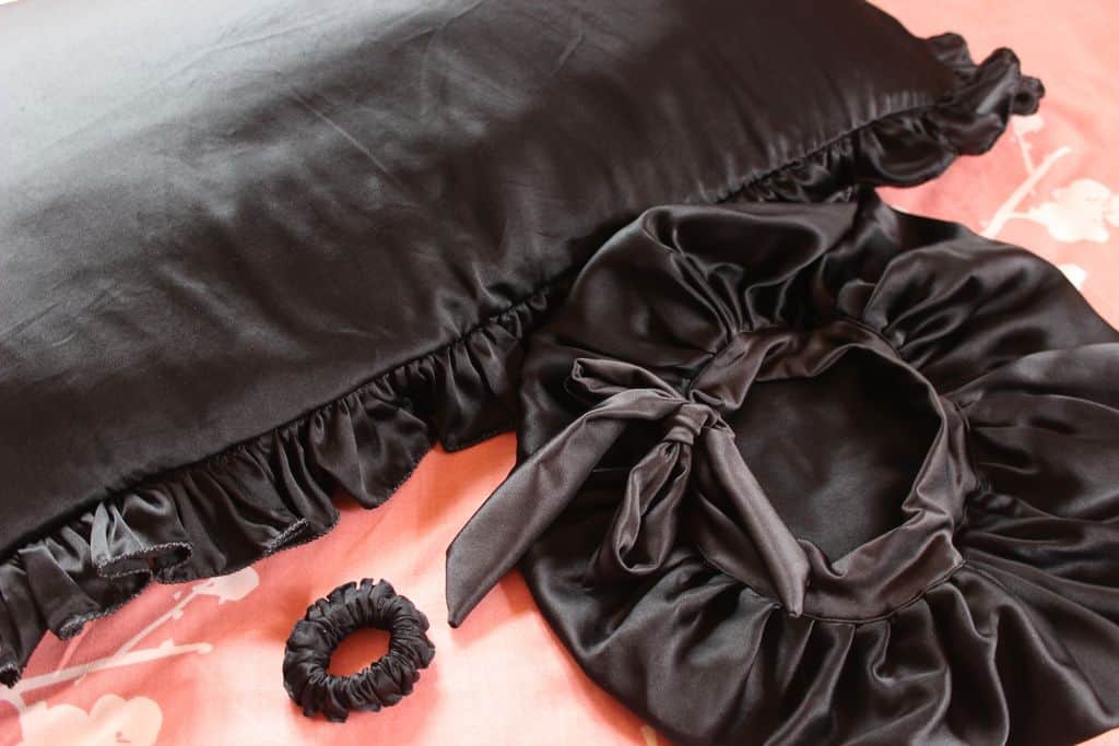 Silk Pillowcase, Bonnet & Scrunchie by Hair Love India - CurlsandBeautyDiary